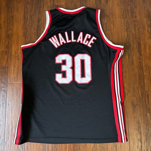 Vintage NIKE R. Wallace #30 Portland Trailblazers Jersey Black